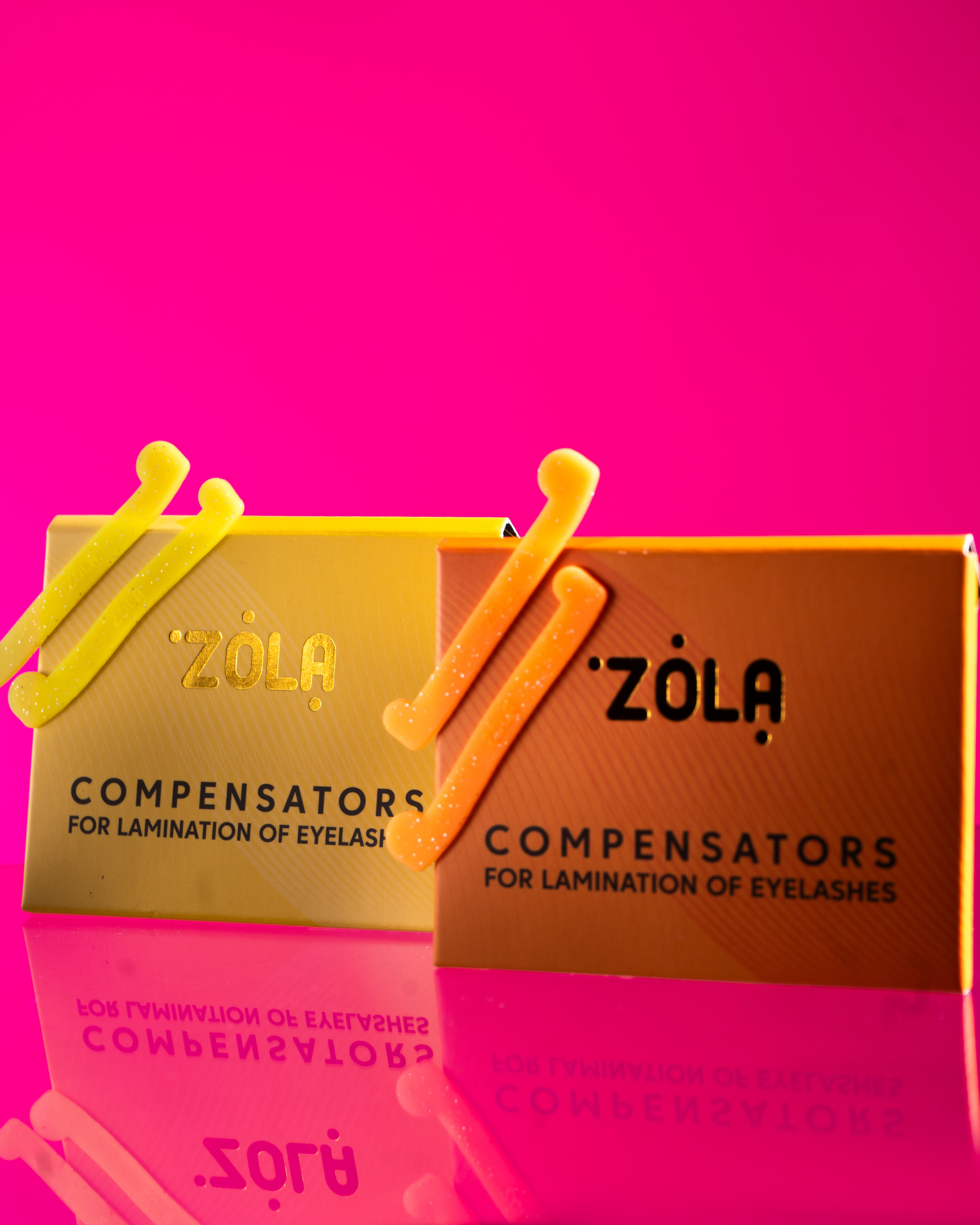Компрессоры для ламинирования ресниц ZOLA (желтые)
