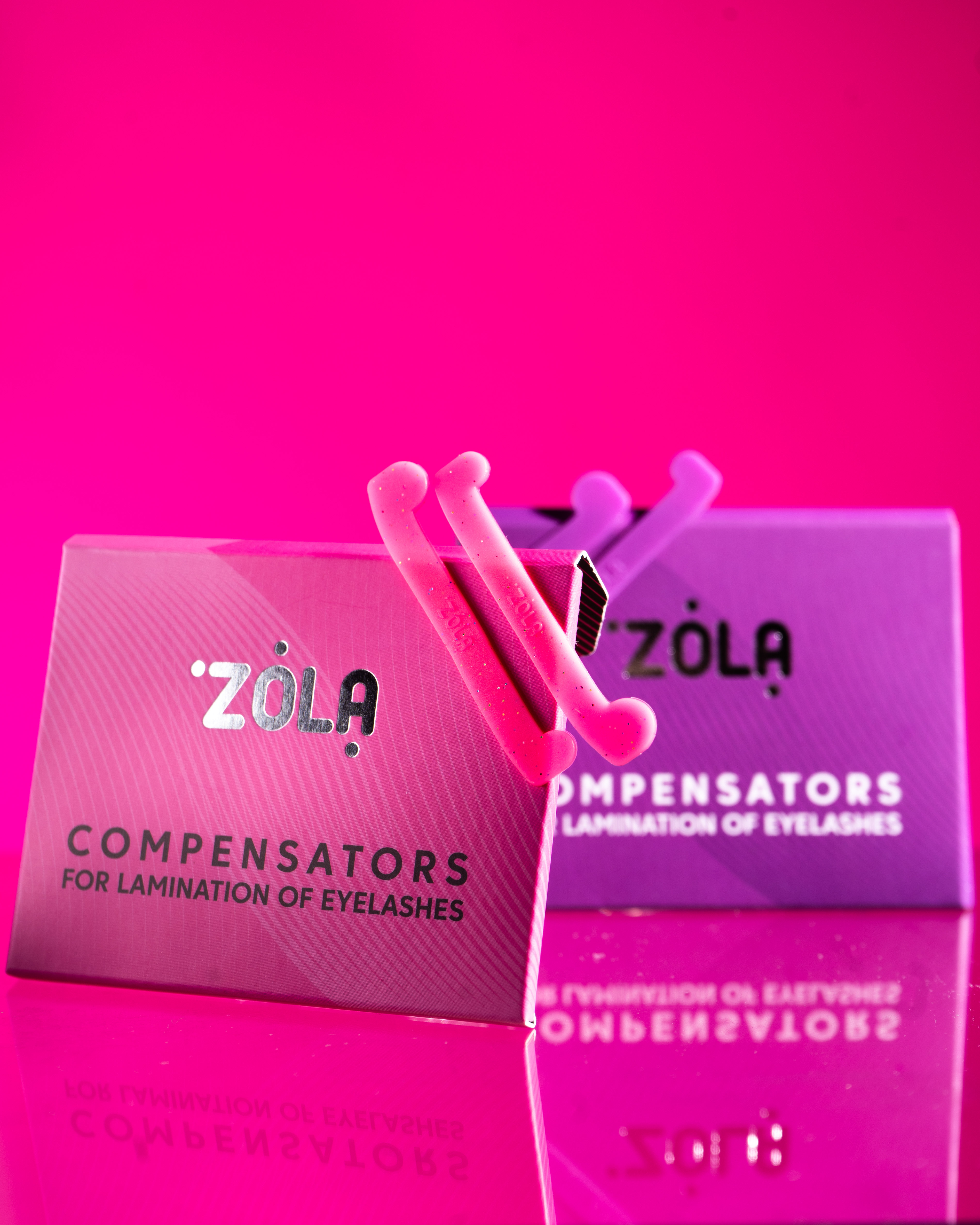 Компресори для ламінування вій ZOLA (рожеві)