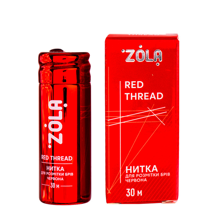 Нитка для розмітки брів ZOLA (червона) 30 м