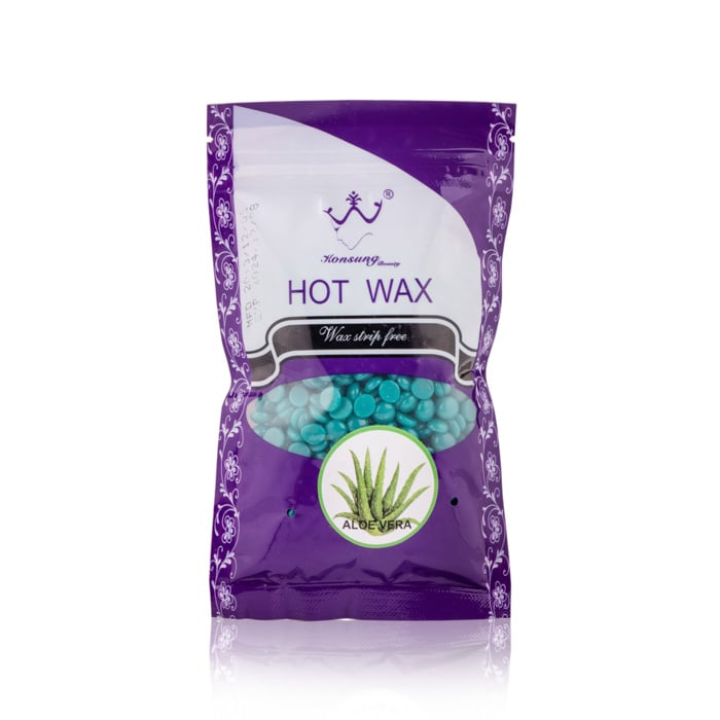 Воск в гранулах в пакете Konsung Hot Wax ALOE VERA 100 г