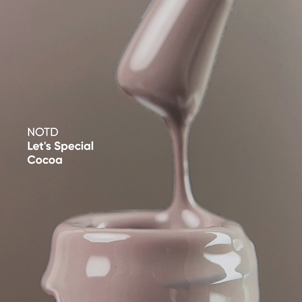 Гель лак для ногтей NAILSOFTHEDAY Let&#039;s special Cocoa (молочно-коричневый) 10 мл