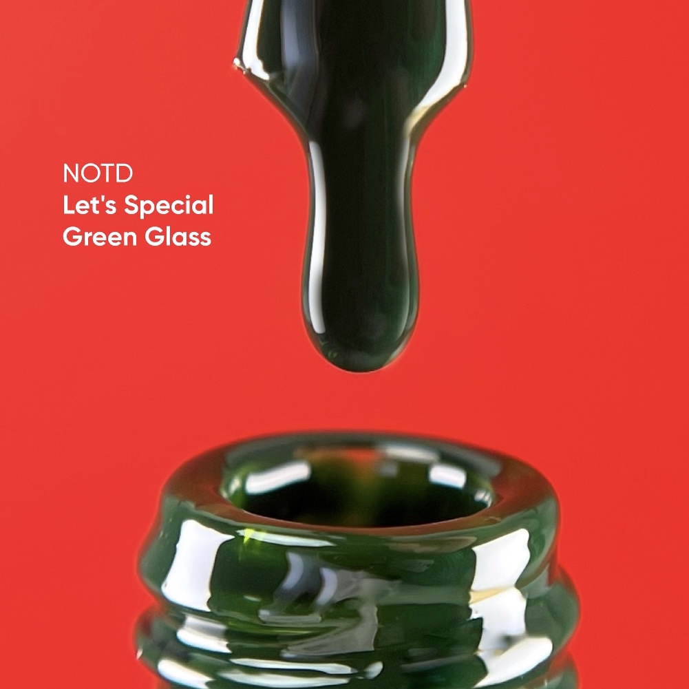 Гель лак для ногтей NAILSOFTHEDAY Let&#039;s special Green glass (изумрудный) 10 мл
