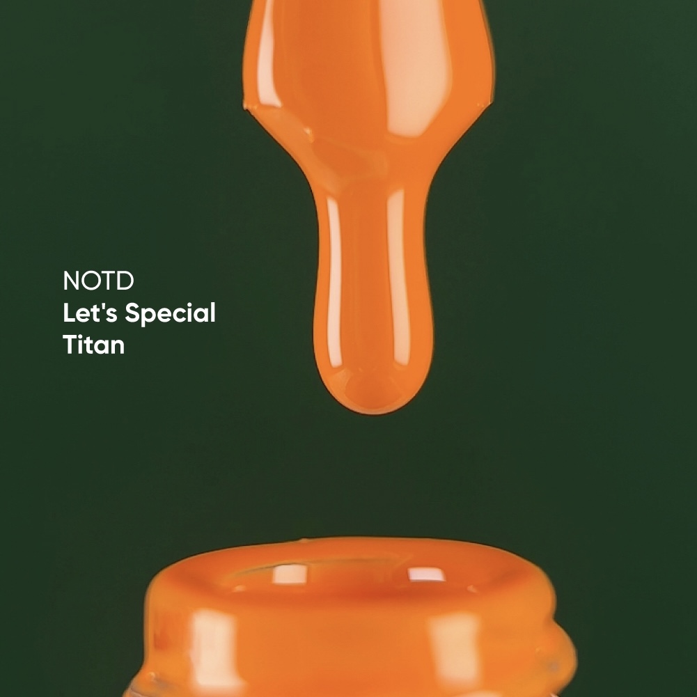 Гель лак для ногтей NAILSOFTHEDAY Let&#039;s special Titian (ярко-морковный) 10 мл