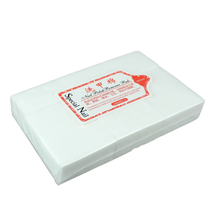 Безворсовые салфетки NoName 6х4 см (белые) (до 1000 шт/уп)