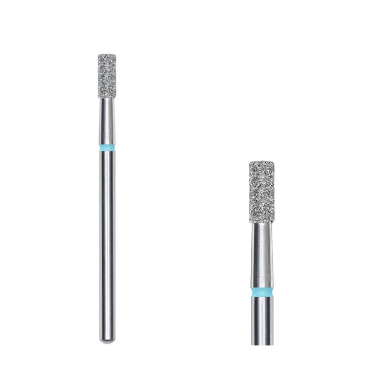 Фреза алмазная Staleks FA20B025/6 цилиндр диаметр 2.5 мм рабочая часть 6 мм Синяя (средняя)