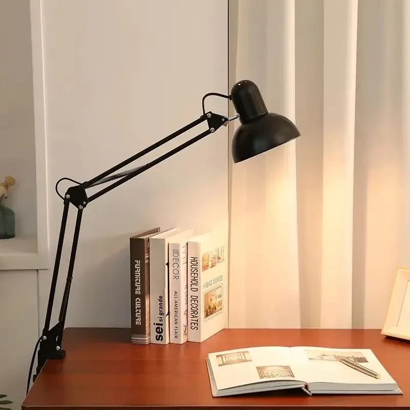 Лампа настольная NoName на струбцине (черная)