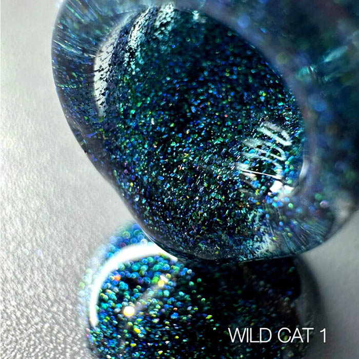 Гель-лак котяче око Saga WILD CAT №001 (бірюзовий) 9 мл