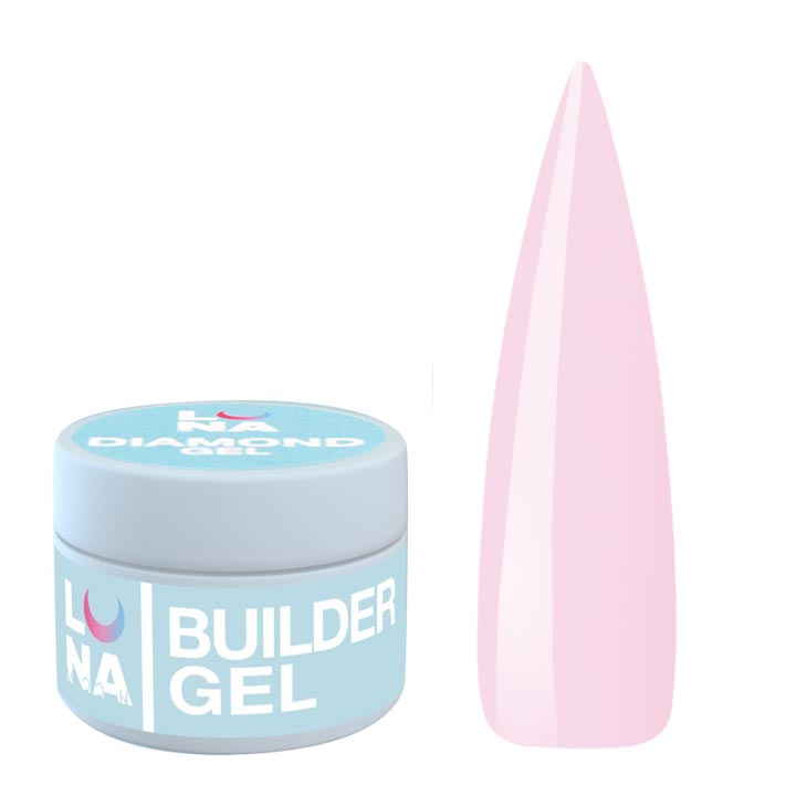 Гель для наращивания ногтей LUNA Premium Gel №001 (нежно-розовый) 30 мл