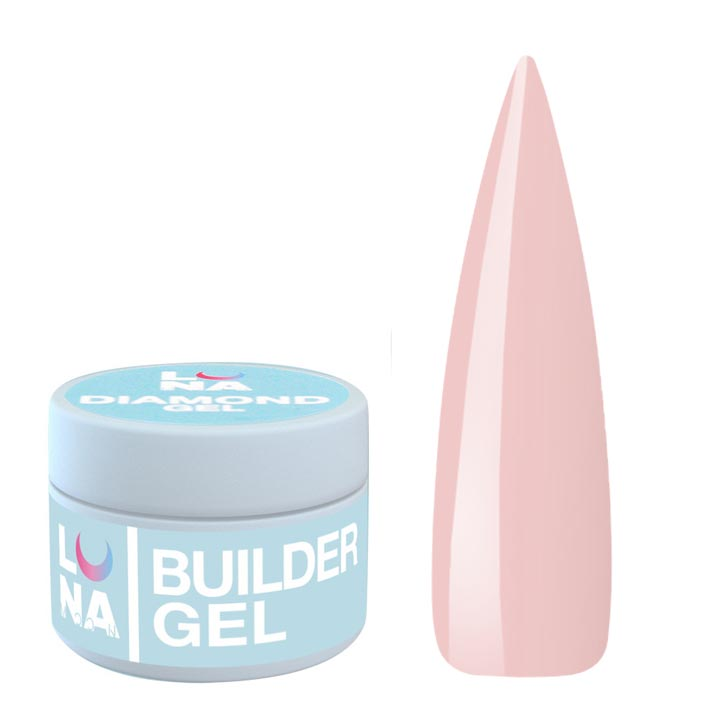 Гель для наращивания ногтей LUNA Premium Gel №004 (бежево-розовый) 30 мл