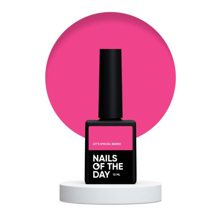 Гель лак для ногтей NAILSOFTHEDAY Let&#039;s special Barbie (розовый) 10 мл