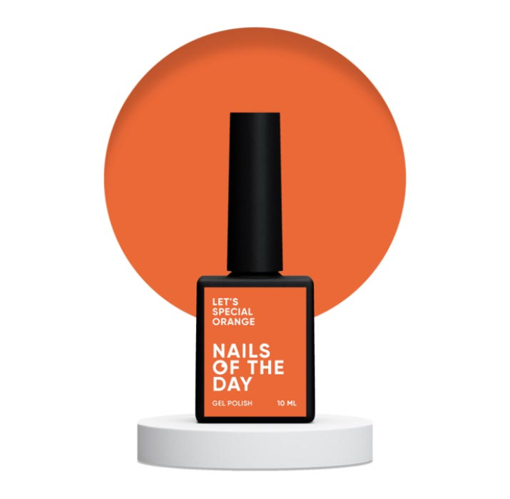 Гель лак для нігтів NAILSOFTHEDAY Let&#039;s special Orange (оранжевий) 10 мл