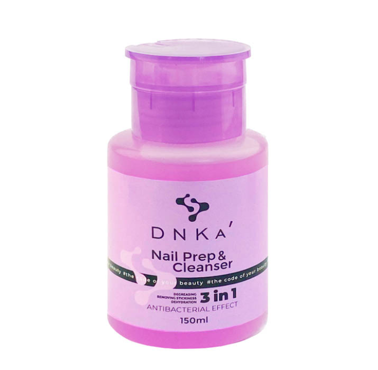 Средство для дезинфеции, обезжиривания и снятия липкого слоя DNKa 3 in1 Prep&Cleanser 150 мл