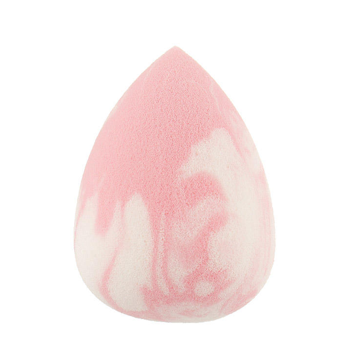 Спонж  для макіяжу ZOLA крапля супер м&#039;який біло-рожевий