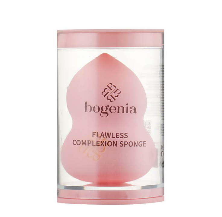 Спонж для макіяжу Bogenia груша BG319 (001) світло-рожевий