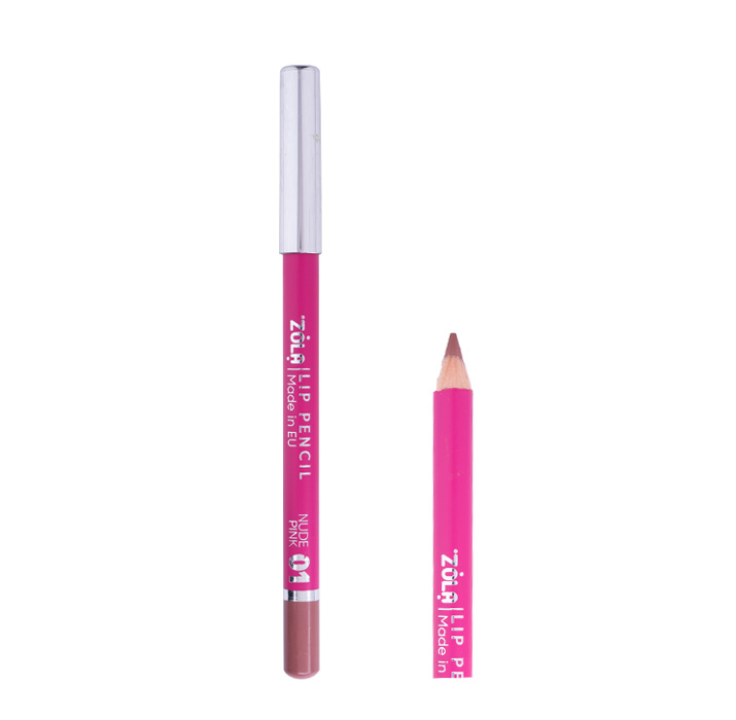 Олівець для губ ZOLA Lip Pencil №01 Nude Pink