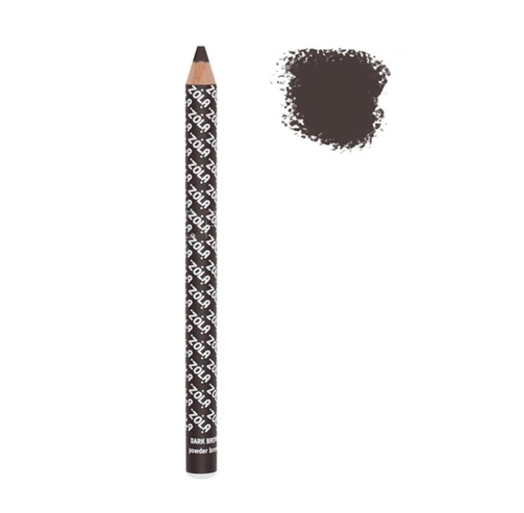 Олівець для брів ZOLA пудровий Dark Brown