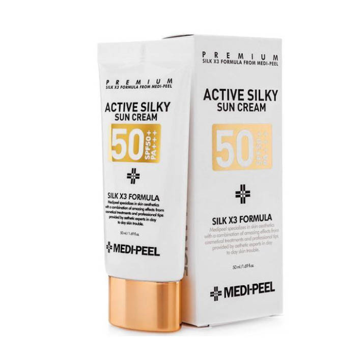 Крем солнцезащитный для лица Medi-Peel Active Silky Cream SPF 50+/PA+++ 50 мл
