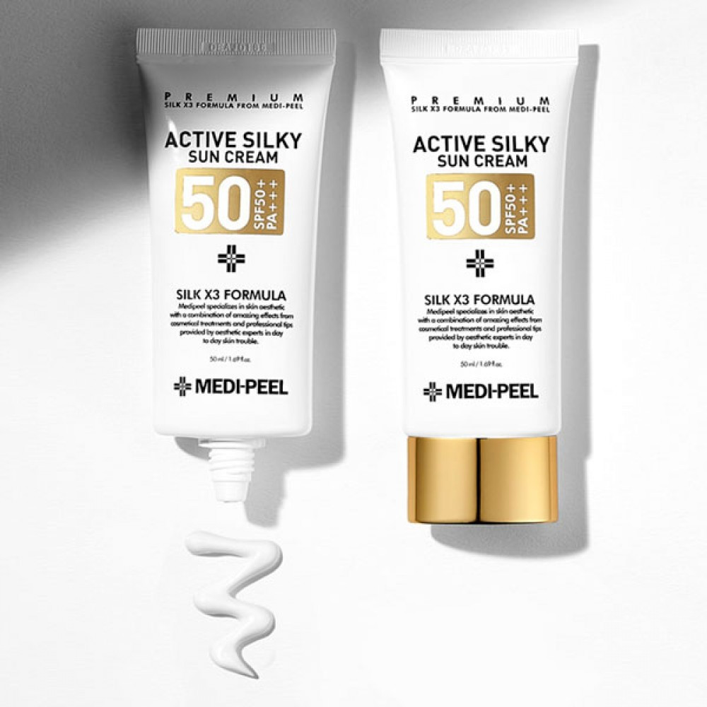 Крем сонцезахисний для обличчя Medi-Peel Active Silky Cream SPF 50+/PA +++ 50 мл