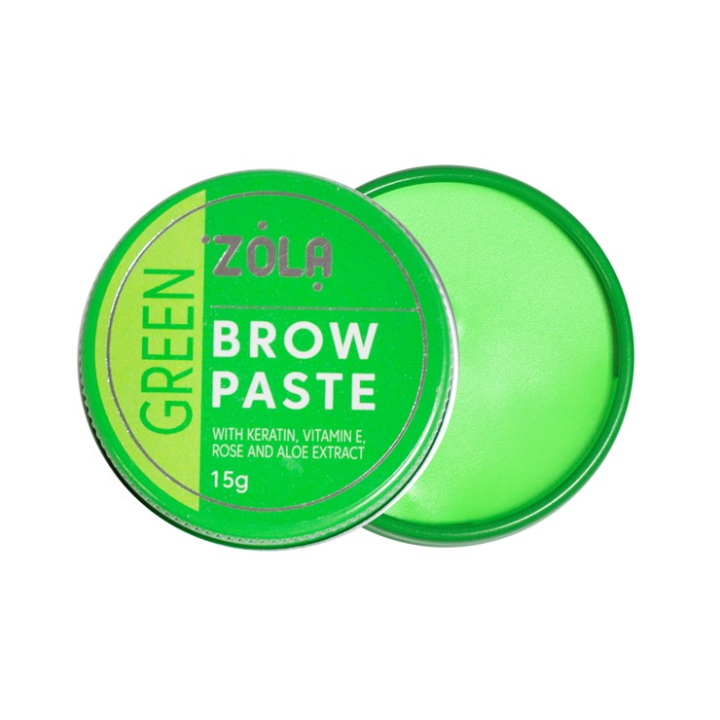 Контурна паста для брів ZOLA (зелена) 15 г