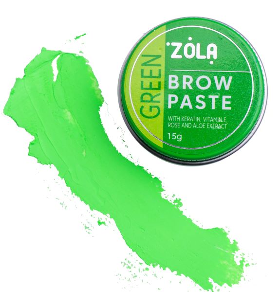 Контурна паста для брів ZOLA (зелена) 15 г