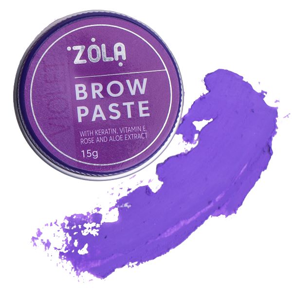 Контурная паста для бровей ZOLA (фиолетовая) 15 г
