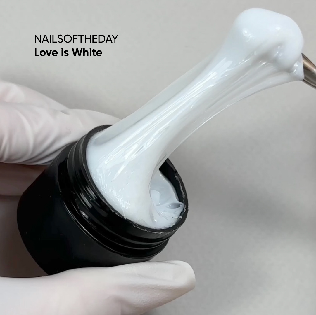 Гель-жвачка для дизайна Love is NAILSOFTHEDAY White 15 г