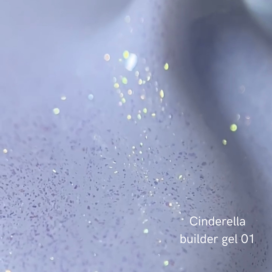 Гель для нарощення Cinderella builder gel NAILSOFTHEDAY №001 (молочний з перлинним переливом) 15 мл