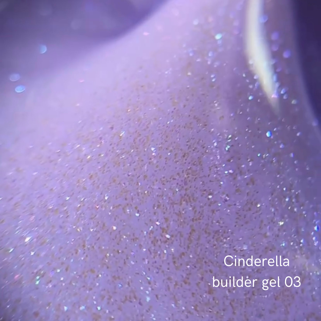 Гель для нарощення Cinderella builder gel NAILSOFTHEDAY №003 (фіолетовий з перлинним переливом) 15 мл