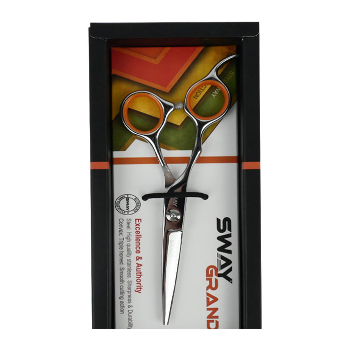 Ножницы парикмахерские для стрижки SWAY JOB для левшей прямые 48155 размер 5.5