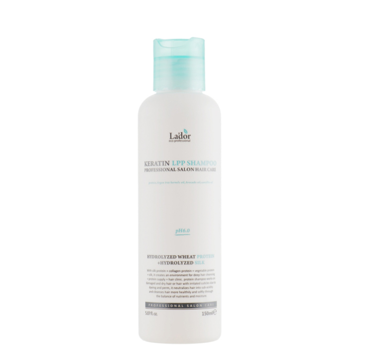 Кератиновый безсульфатный шампунь для волос Lador Keratin LPP Shampoo 150 мл