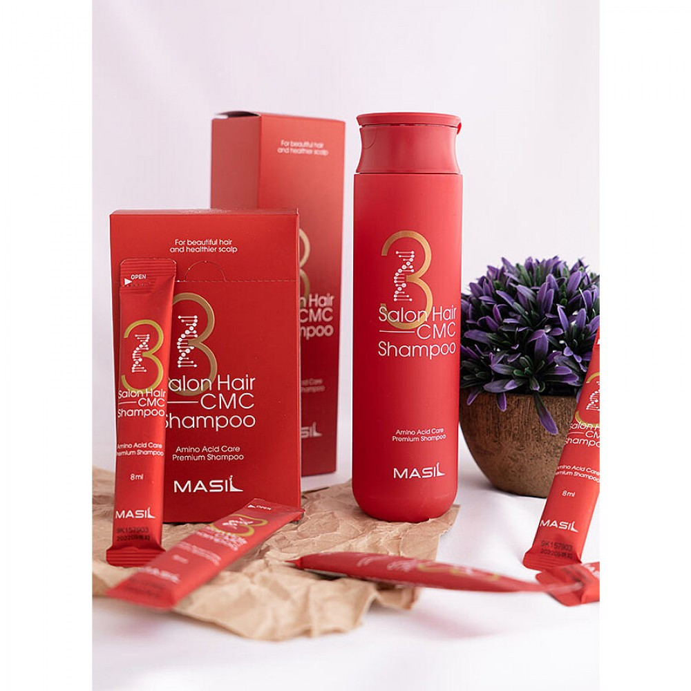 Шампунь для волосся відновлюючий з амінокислотами Masil 3 Salon Hair CMC Shampoo 150 мл