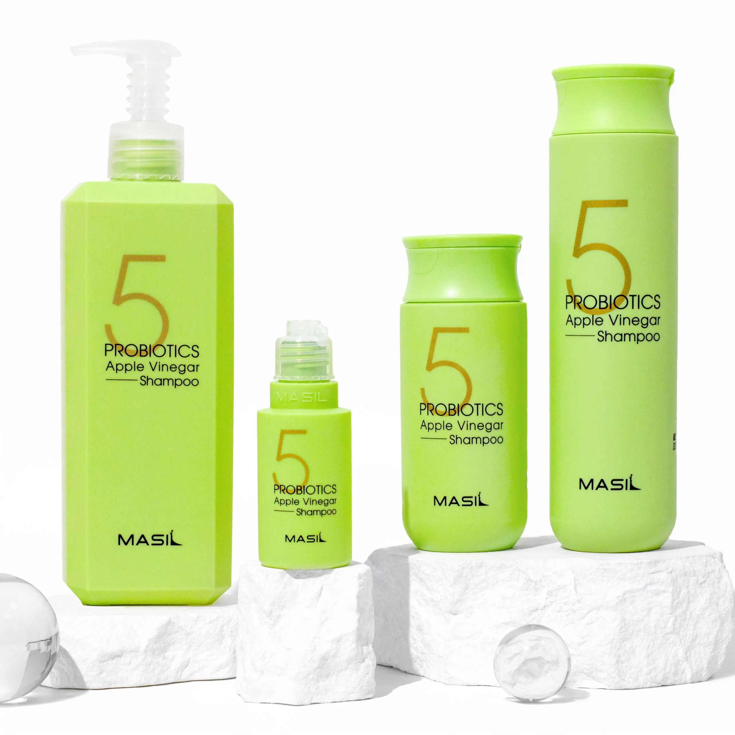 Шампунь для волосся з пробіотиками і яблучним оцтом Masil 5 Probiotics Apple Vinegar Shampoo 8 мл