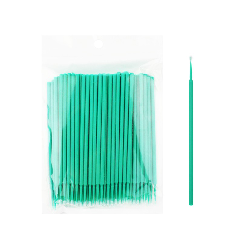 Микробраши для ламинирования бровей и ресниц в пакете NoName зеленые 100 шт