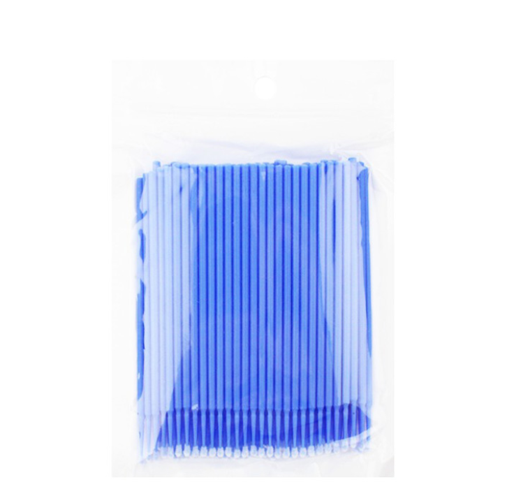 Микробраши для ламинирования бровей и ресниц в пакете NoName голубые 100 шт