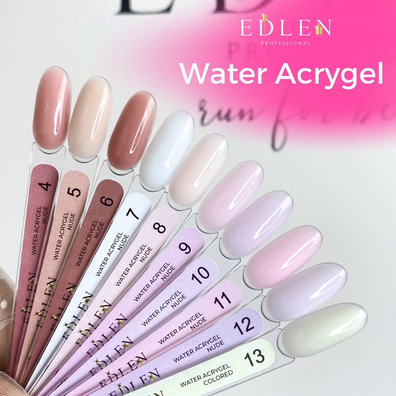 Акригель Edlen New Formula Water Acrygel №002 (молочний) 9 мл