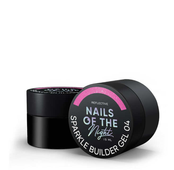 Гель для нарощення нігтів NAILSOFTHENIGHT Sparkle builder gel №004 15 мл