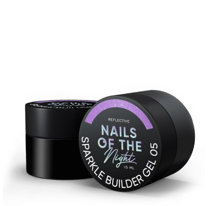 Гель для нарощення нігтів NAILSOFTHENIGHT Sparkle builder gel №005 15 мл