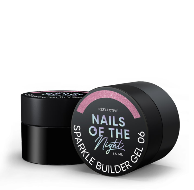 Гель для наращивания ногтей NAILSOFTHENIGHT Sparkle builder gel №006 15 мл
