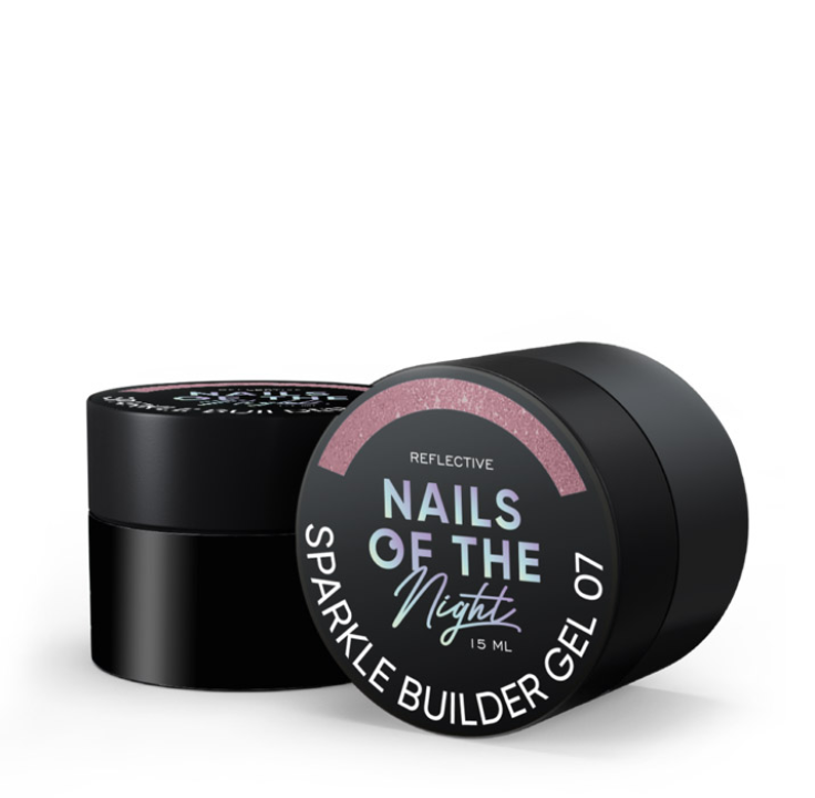 Гель для наращивания ногтей NAILSOFTHENIGHT Sparkle builder gel №007 15 мл