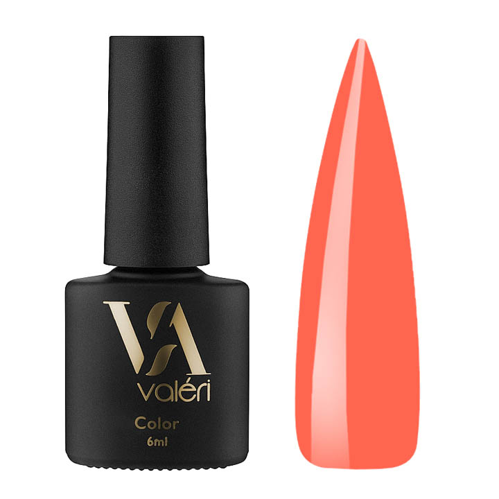 Гель лак для нігтів Valeri Color №003 (персиково-оранжевий) 6 мл