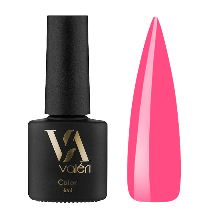 Гель лак для ногтей Valeri Color №004 (малиново-розовый) 6 мл