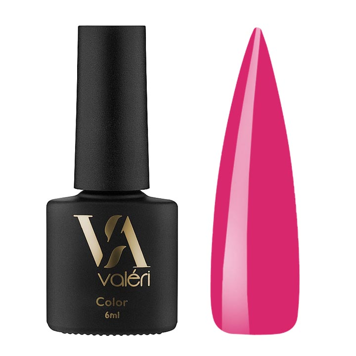 Гель лак для нігтів Valeri Color №007 (яскраво рожевий) 6 мл