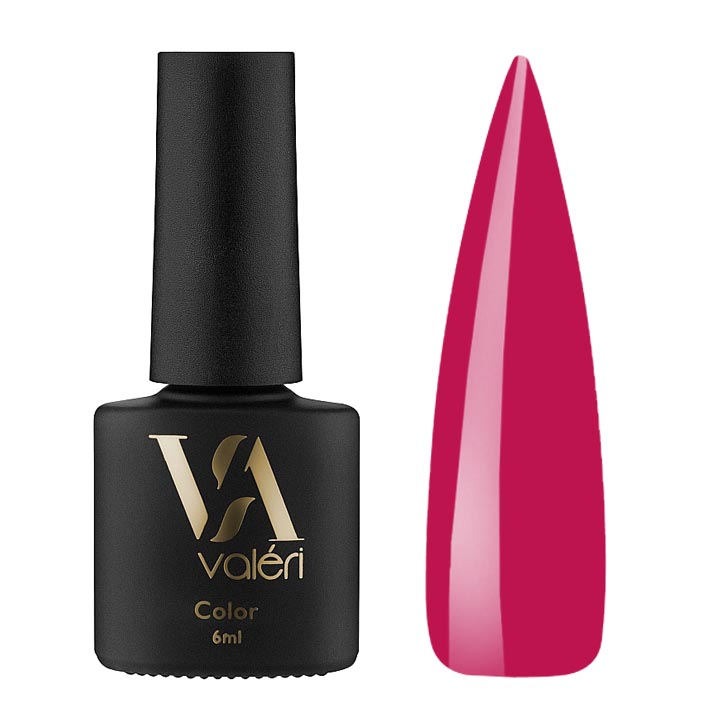 Гель лак для ногтей Valeri Color №010 (темно-розовый) 6 мл