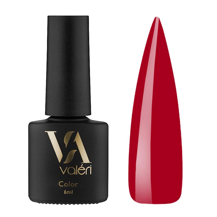 Гель лак для нігтів Valeri Color №012 (пурпуровий червоний) 6 мл