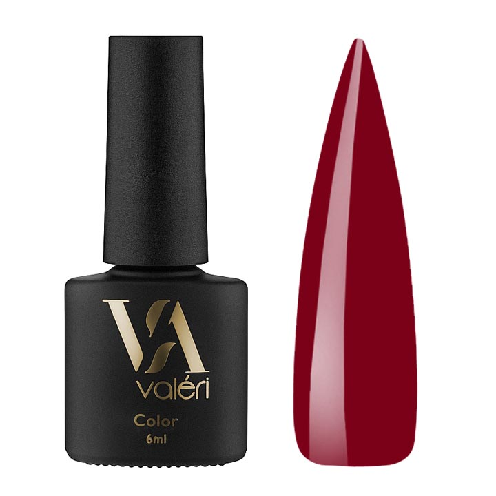 Гель лак для нігтів Valeri Color №013 (бордовий) 6 мл