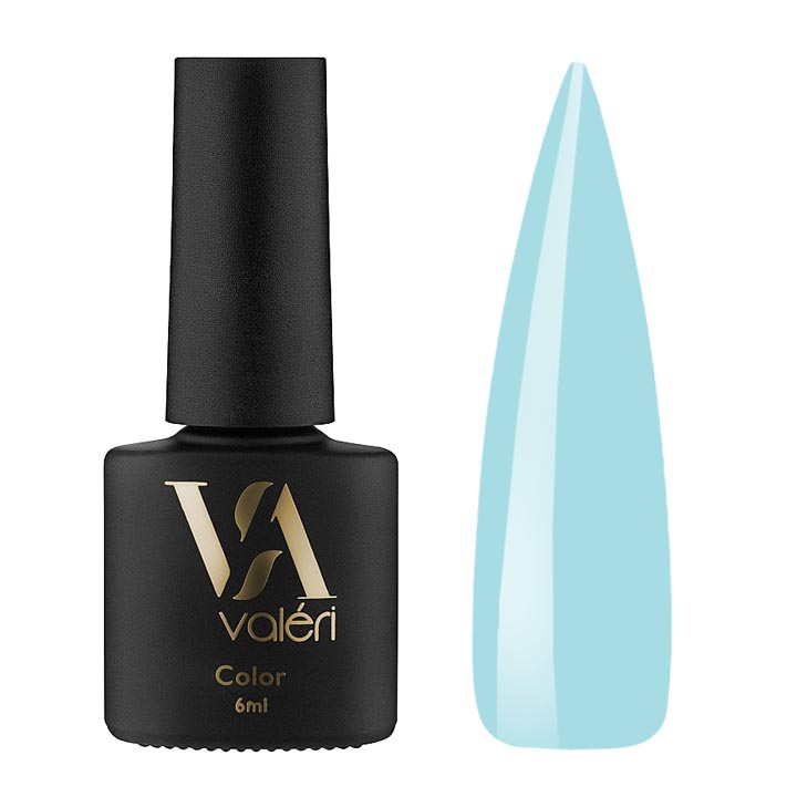 Гель лак для ногтей Valeri Color №042 (светло-лазурный) 6 мл