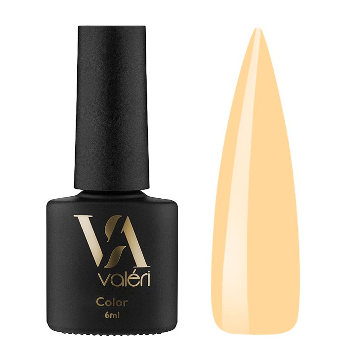 Гель лак для ногтей Valeri Color №052 (оранжево-желтый) 6 мл
