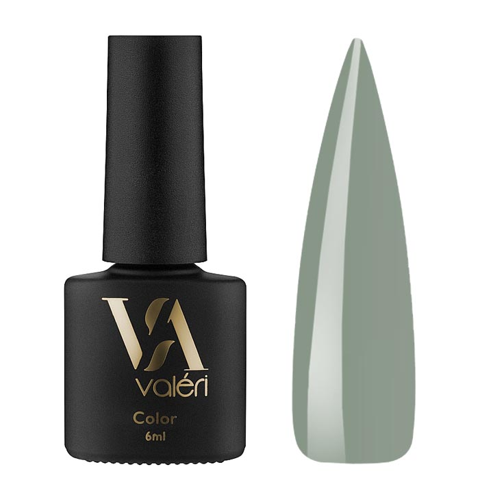 Гель лак для нігтів Valeri Color №089 (сіро-зелений) 6 мл