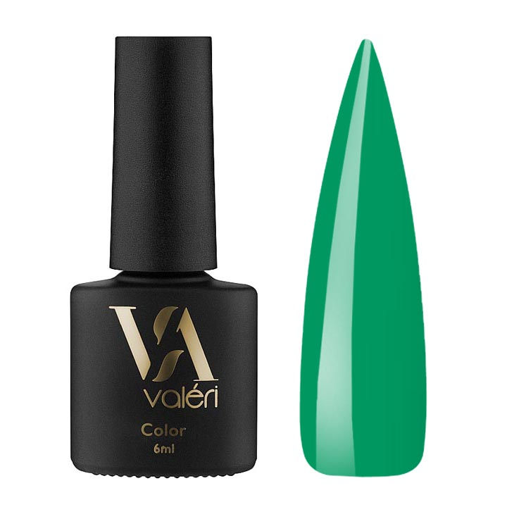 Гель лак для нігтів Valeri Color №121 (зелений) 6 мл