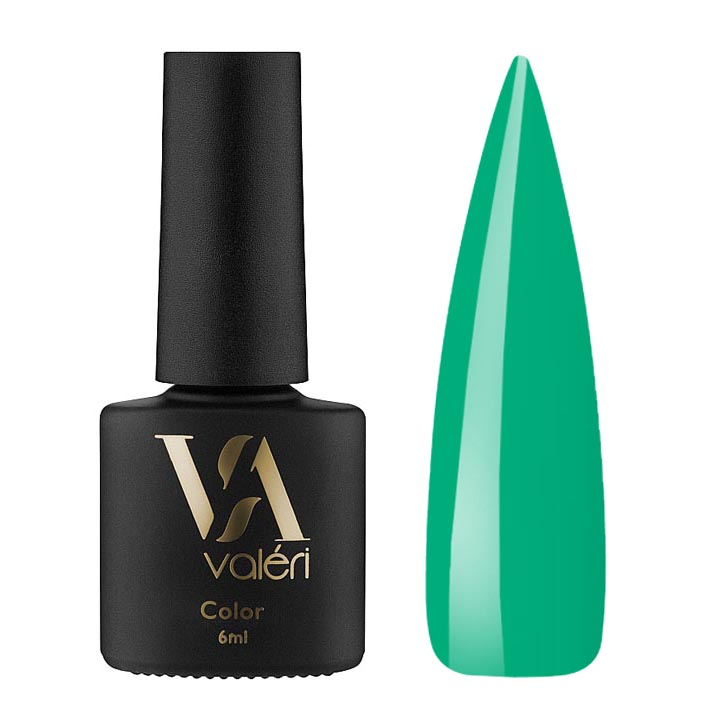 Гель лак для нігтів Valeri Color №122 (зелений) 6 мл